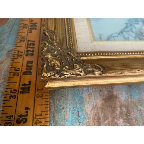 Handmade Vtg 3D Owl Framed Paper Art Work TC Chiu‎ , Genny 88 gold Frame - Picture 10 of 10